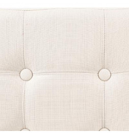 Pouf coffre Lysandre - L 76 x l 38 x H 38 cm - Beige