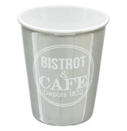 Coffret de 6 tasses Bistrot - 10 cl - Faïence