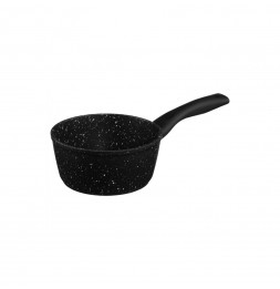 Casserole en aluminium - D. 16 cm - Effet pierre noire