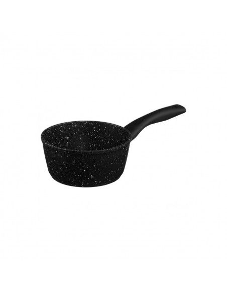 Casserole en aluminium - D. 16 cm - Effet pierre noire