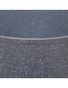 Casserole en aluminium - D. 16 cm - Effet pierre grise