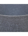 Casserole en aluminium - D. 16 cm - Effet pierre grise