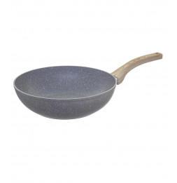 Wok en aluminium - D. 28 cm...