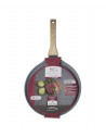Crêpière en aluminium - D. 28 cm - Effet pierre grise