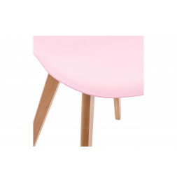 Chaise rose scandinave  pour enfant - Rose