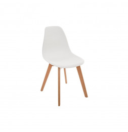 Chaise blanche scandinave...