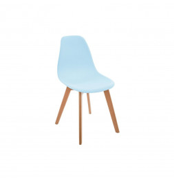 Chaise bleue scandinave...