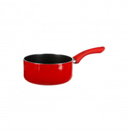 Casserole en aluminium - D. 18 cm - À induction - Rouge