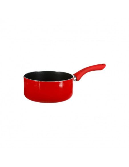 Casserole en aluminium - D. 18 cm - À induction - Rouge