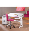 Bureau pour enfant avec plateau inclinable - Baru - Meuble rose ou bleu