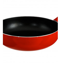 Sauteuse en aluminium - D. 24 cm - À induction - Rouge