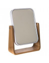 Miroir en bambou Epuréo - L 16 x P 6 x H 22 cm - Blanc