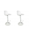 Lot de 2 chaises de bar - Isak - H 104 cm - Blanc