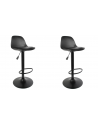 Lot de 2 chaises de bar - Isak - H 104 cm - Noir