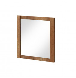 Ensemble meuble vasque + miroir - Bois - 80 cm - Classic Oak