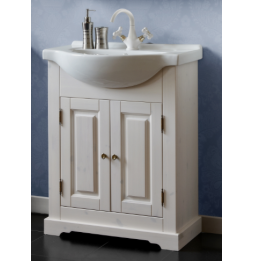 Ensemble meuble vasque de salle de bain - Bois - 65 cm - Romantic nowy