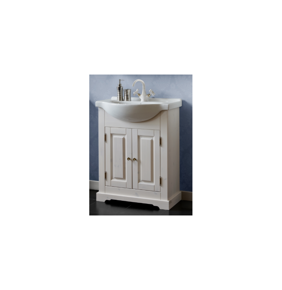 Ensemble meuble vasque de salle de bain - Bois - 65 cm - Romantic nowy