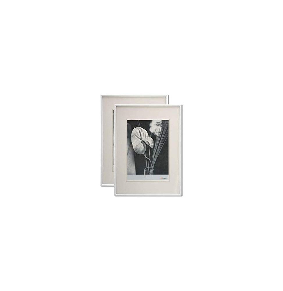 Lot de 2 cadres photo Galeria - 40 x 50 cm - Blanc