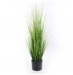 Herbe artificielle en pot - D 15 x H 91 cm - Vert