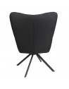 Fauteuil pivotant Washington - L 72 x P 67 x H 88 cm - Noir