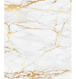 Fond de hotte en verre - 60 x 70 cm - Marbre or