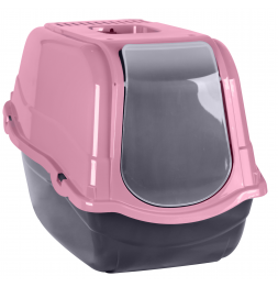 Maison de toilette pour chat - L 55 x l 40 x H 40 cm - Rose