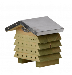 Abri en bois pour abeilles - L 12,3 x l 15,8 x H 15,2 cm