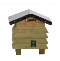 Abri en bois pour abeilles - L 12,3 x l 15,8 x H 15,2 cm