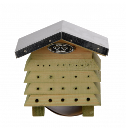 Abri en bois pour abeilles - L 12,3 x l 15,8 x H 15,2 cm