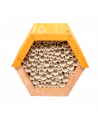 Maison à abeilles hexagonale - L 14,6 x l 14,8 x H 12,8 cm