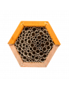 Maison à abeilles hexagonale - L 14,6 x l 14,8 x H 12,8 cm