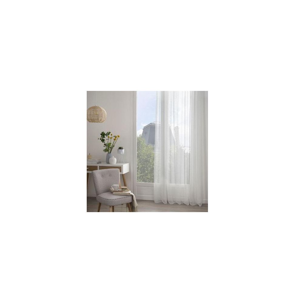 Voilage à oeillets Sam - 140 x 240 cm - Blanc
