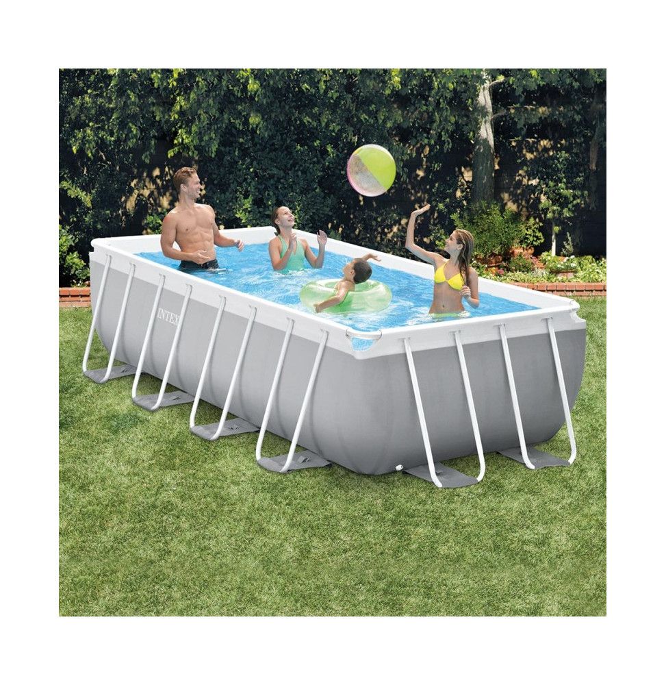 Piscine Prism Frame rectangulaire - L 400 x l 200 x H 100 cm - Intex