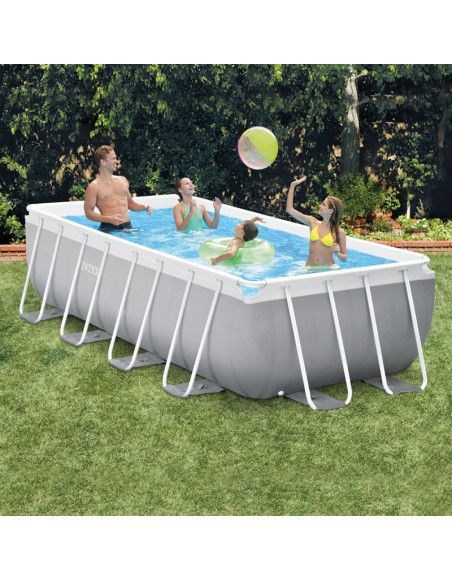 Piscine Prism Frame rectangulaire - L 400 x l 200 x H 100 cm - Intex