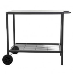 Desserte de plancha et barbecue - L 90 x l 58 x H 75 cm - Noir