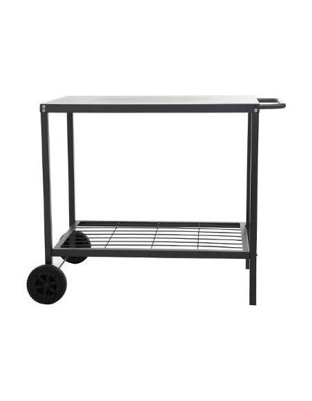 Desserte de plancha et barbecue - L 90 x l 58 x H 75 cm - Noir