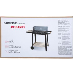 Barbecue à charbon Rosario - L 85,5 x l 41 x H 78 cm - Noir