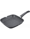 Grill avec revêtement en marbre - L 24 x l 24 cm - Noir