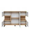 Buffet Bogota - L 160 x P 40 x H 106 cm - Beige et blanc