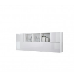 Ensemble meuble TV mural Blox SB V - L 175 x P 32 x H 70 cm - Blanc