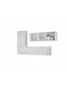 Ensemble meuble TV mural Blox SB VI - L 155 x P 32 x H 105 cm - Blanc