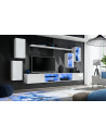 Ensemble meuble TV mural Switch XXV - L 280 x P 40 x H 140 cm - Blanc