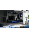 Ensemble meuble TV mural Switch XXV - L 280 x P 40 x H 140 cm - Noir