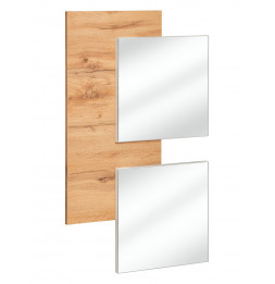 Panneau mural avec miroirs Easy I - L 60 x P 4 x H 100 cm - Marron