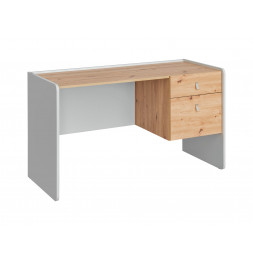 Bureau Vivero - L 134 x P 57 x H 78 cm - Gris et marron