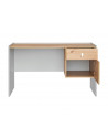 Bureau Vivero - L 134 x P 57 x H 78 cm - Gris et marron