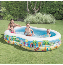 Piscine gonflable décorée -...