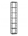 Étagère Switch en métal 7 niveaux - L 30 x P 25 x H 176 cm - Noir