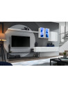 Ensemble meuble TV mural Switch Met I - L 330 x P 40 x H 180 cm - Blanc