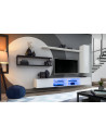 Ensemble meuble TV mural Switch Met IV - L 300 x P 40 x H 170 cm - Blanc